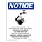 Signmission OSHA Notice, 5" Height, Employees Working Sign With Symbol, 5" X 3.5", Portrait OS-NS-D-35-V-12015 - alternate 1